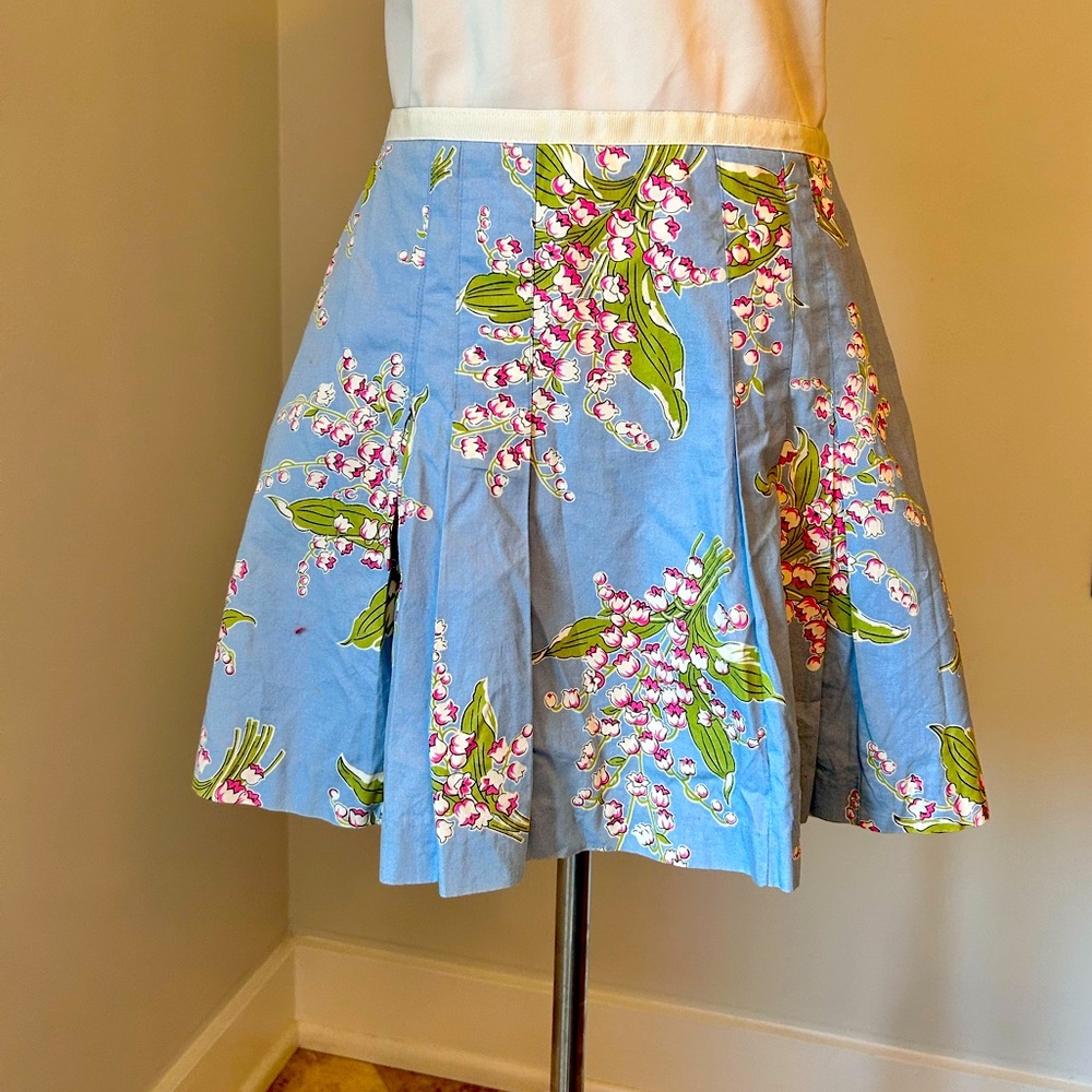 RACHELLE size 8 silk lined 100% cotton, mini skirt.